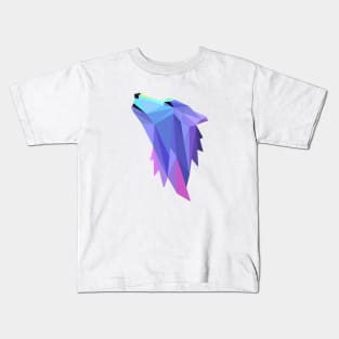 MINIMALIST POLYGON WOLF Kids T-Shirt